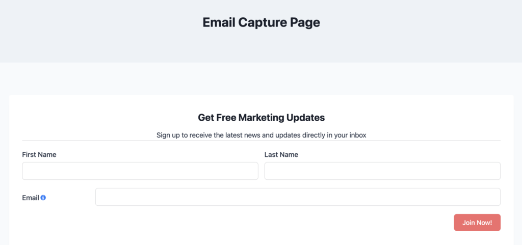 collecting email addresses from website visitors using fluent forms 